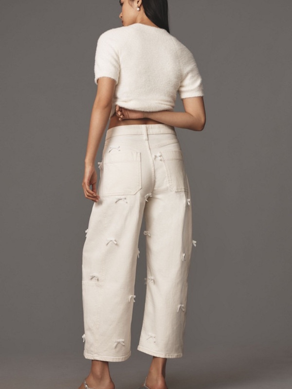 Pilcro The Kenna Mid-Rise Heritage Barrel Jeans in the Bow Edition